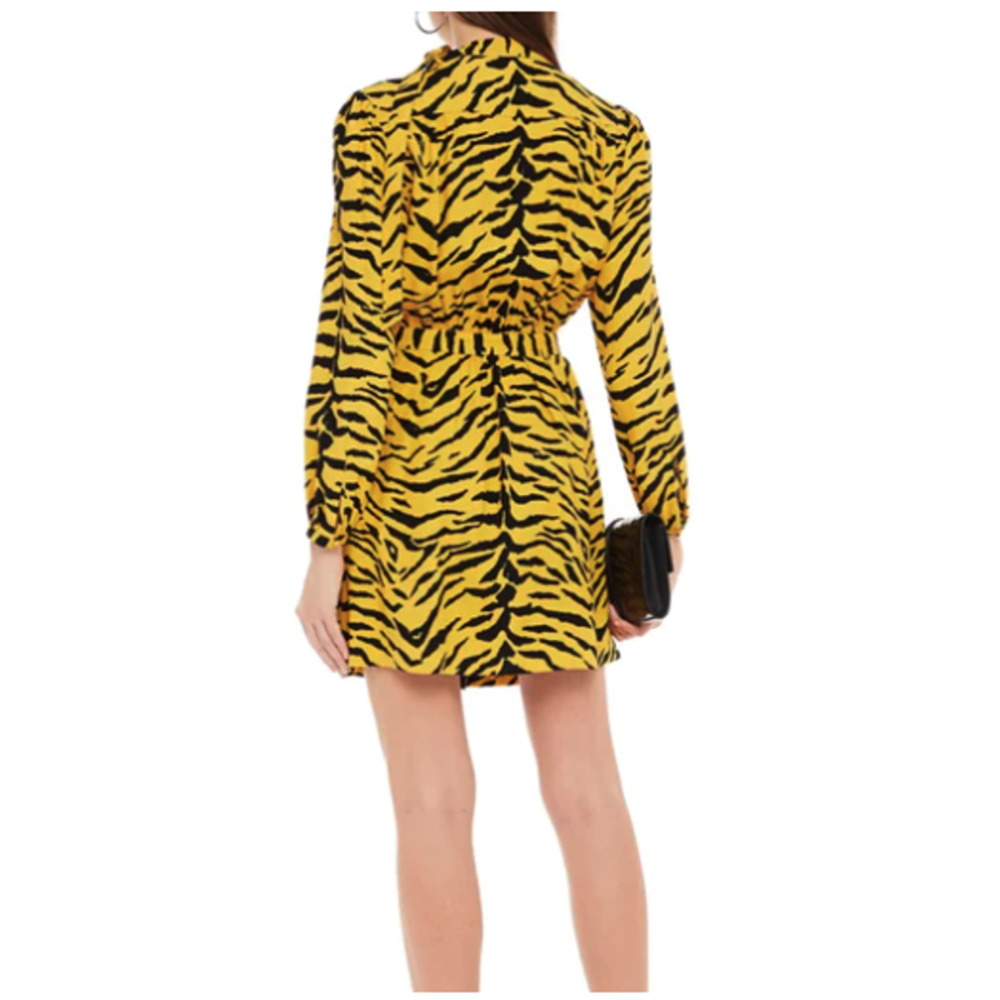 Saint Laurent Tiger Crepe Dress - Picture 2 of 15